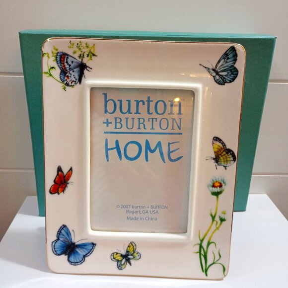 Burton + Burton Wings Of Grace Butterfly Picture Frame New In Box - Picture 1 of 4